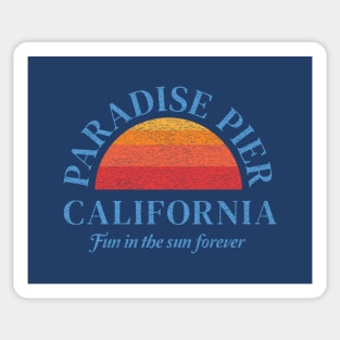 California Pier in the 80s Sticker